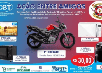 RESULTADO SORTEIO PRÊMIOS HOSPITAL BRASILINA TERRA E BOMBEIROS