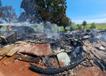 INCÊNDIO RESIDENCIAL EM ÁREA RURAL DE TUPANCIRETÃ